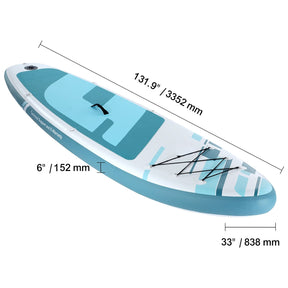 Inflatable Stand Up Paddle Board SUP 6" Thick with Paddle Pump Backpack & Accessories - SportZone.co.nz