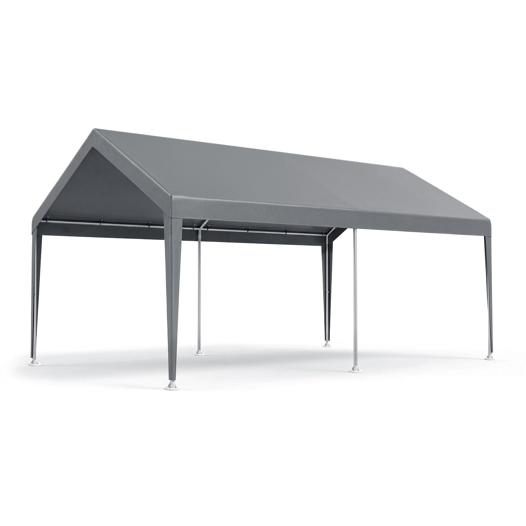 Instahut 3x6m Carports Canopy Tent Portable Garage Outdoor Steel Shelter Grey - SportZone.co.nz