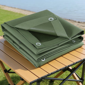 Instahut 4x6m Tarp Tarpaulin 600GSM Camping Canvas Heavy Duty Water Resistant - SportZone.co.nz
