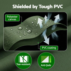 Instahut 4x6m Tarp Tarpaulin 600GSM Camping Canvas Heavy Duty Water Resistant - SportZone.co.nz