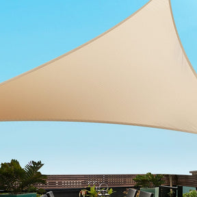 Instahut Shade Sail Cloth Shadecloth Triangle Sun Canopy 3.6x3.6x3.6M - SportZone.co.nz