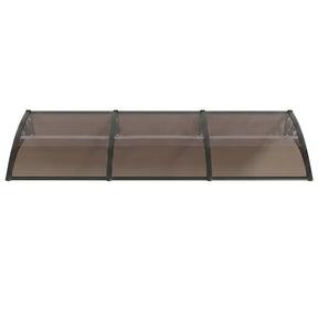 Instahut Window Door Awning 0.8mx3m Brown - SportZone.co.nz