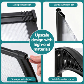 Instahut Window Door Awning 0.8mx3m Transparent - SportZone.co.nz