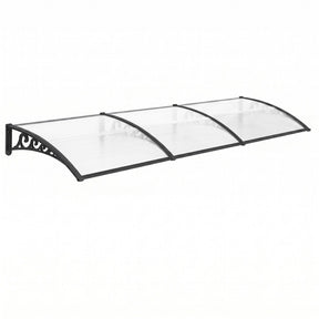 Instahut Window Door Awning 0.8mx3m Transparent - SportZone.co.nz