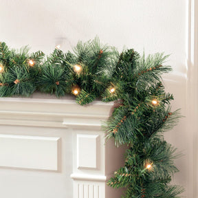 Jingle Jollys 1.8m Christmas Garland with LED lights Party Xmas Decorations - SportZone.co.nz