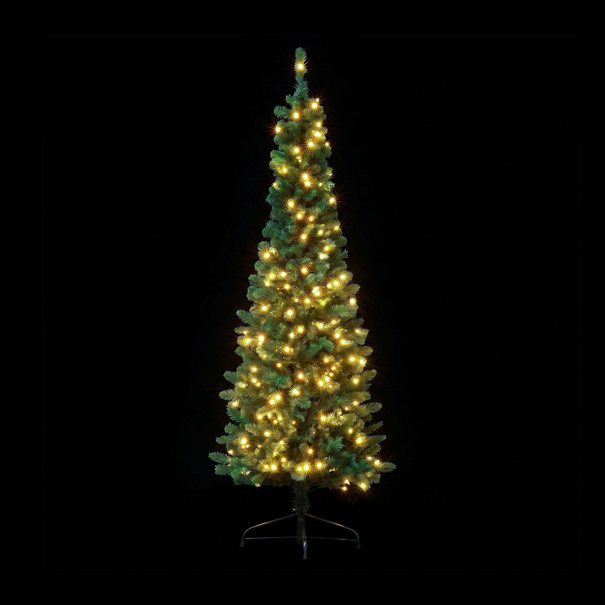 Jingle Jollys 1.8m Pre-Lit Christmas Tree Slim Pencil Xmas Tree Corner Tree - SportZone.co.nz