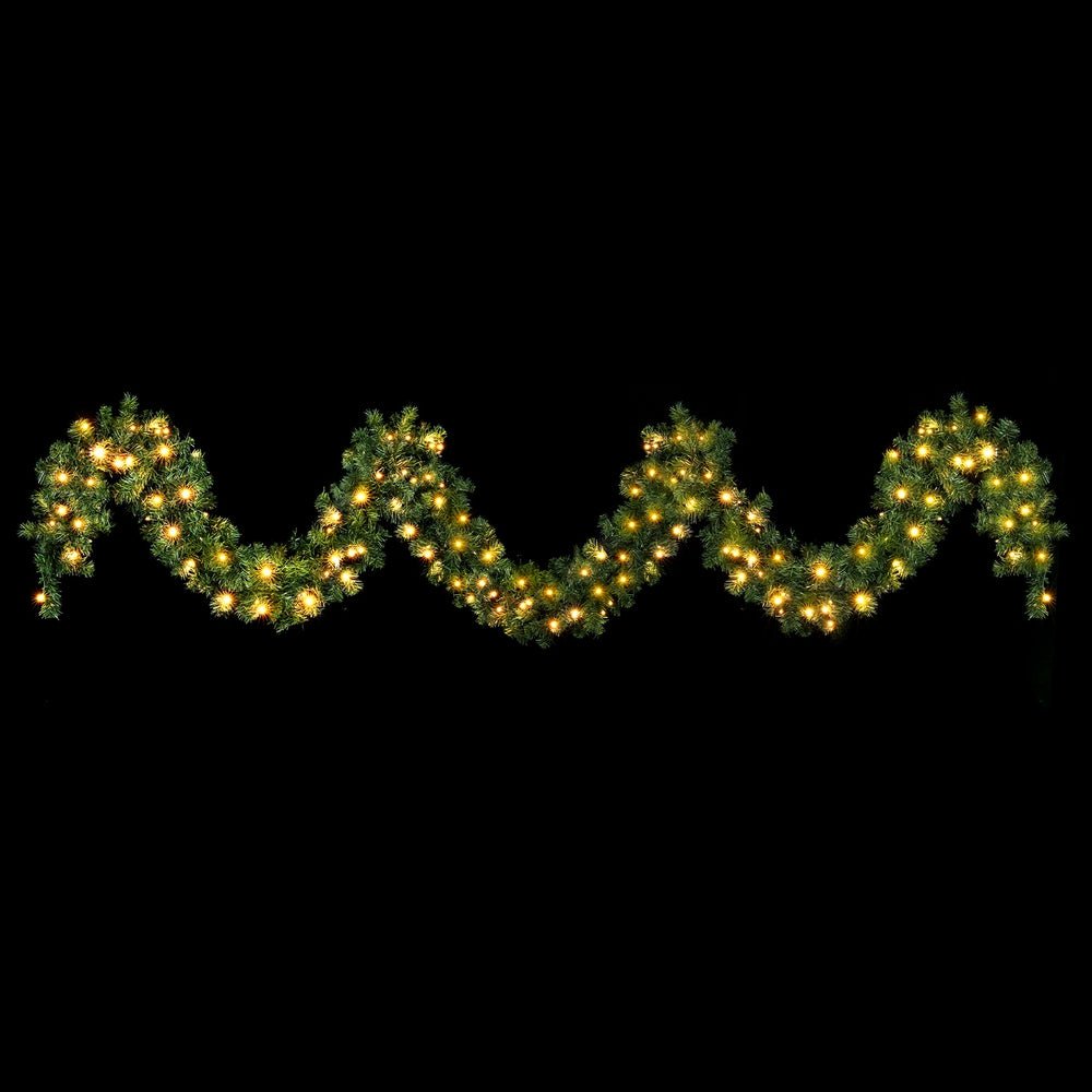 Jingle Jollys 5M Christmas Garland LED Lights Party Xmas Decorations 380 TIPS - SportZone.co.nz