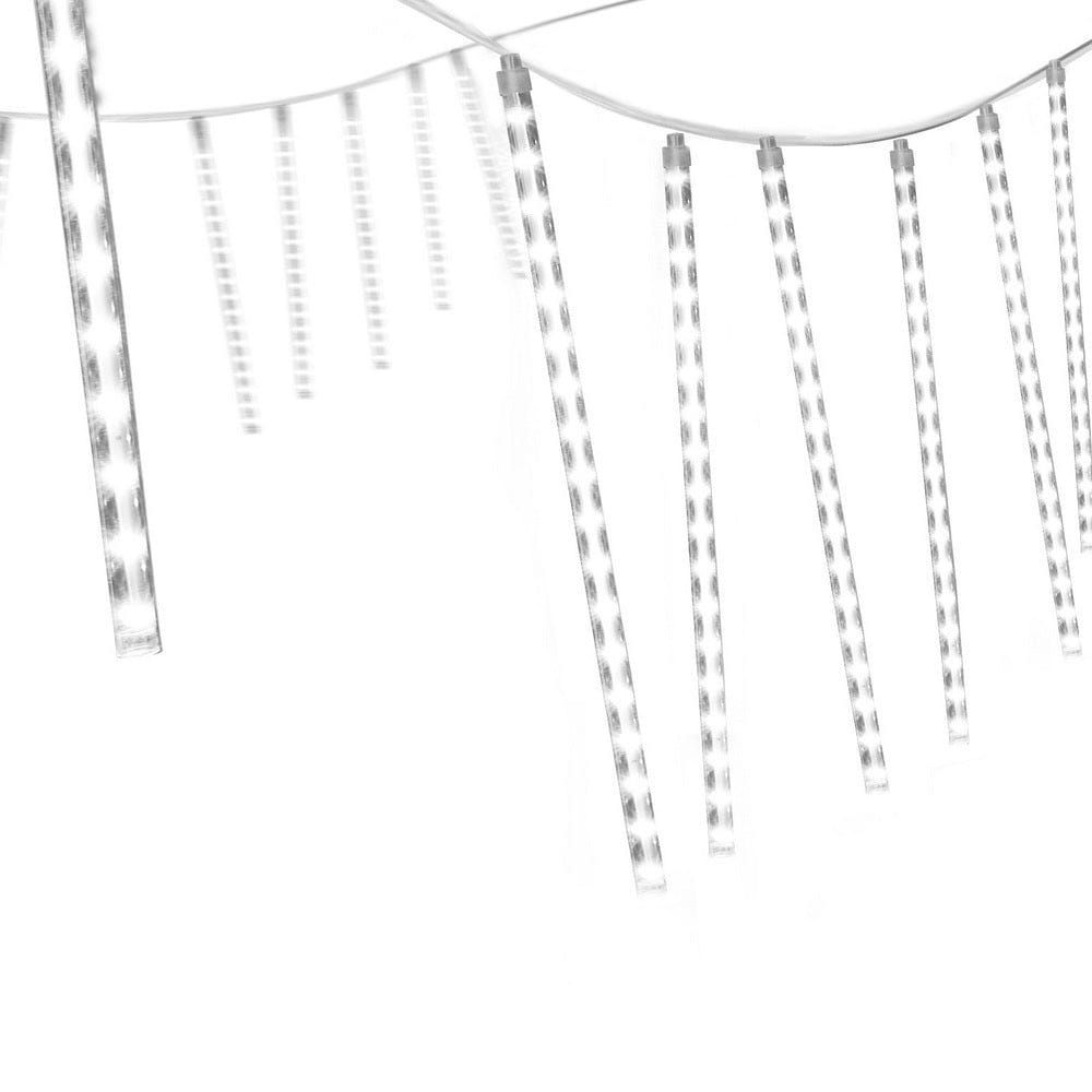 Jingle Jollys 7M Christmas Lights Shower Light 288 LED Icicle Falling Metor - SportZone.co.nz