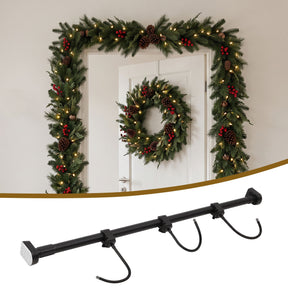 Jingle Jollys Christmas Garland Hook Wreath Hanger Fits 85-160CM Door No Drill - SportZone.co.nz
