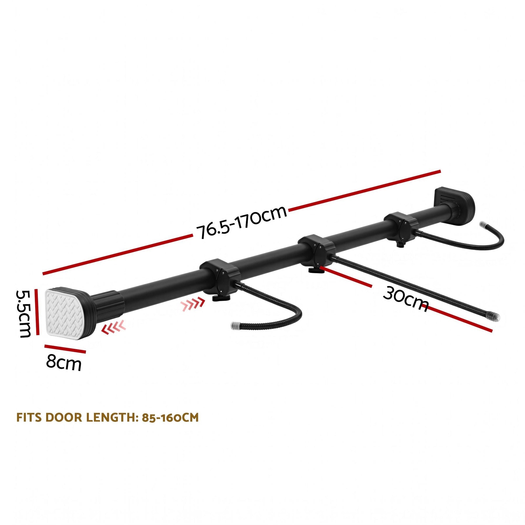 Jingle Jollys Christmas Garland Hook Wreath Hanger Fits 85-160CM Door No Drill - SportZone.co.nz