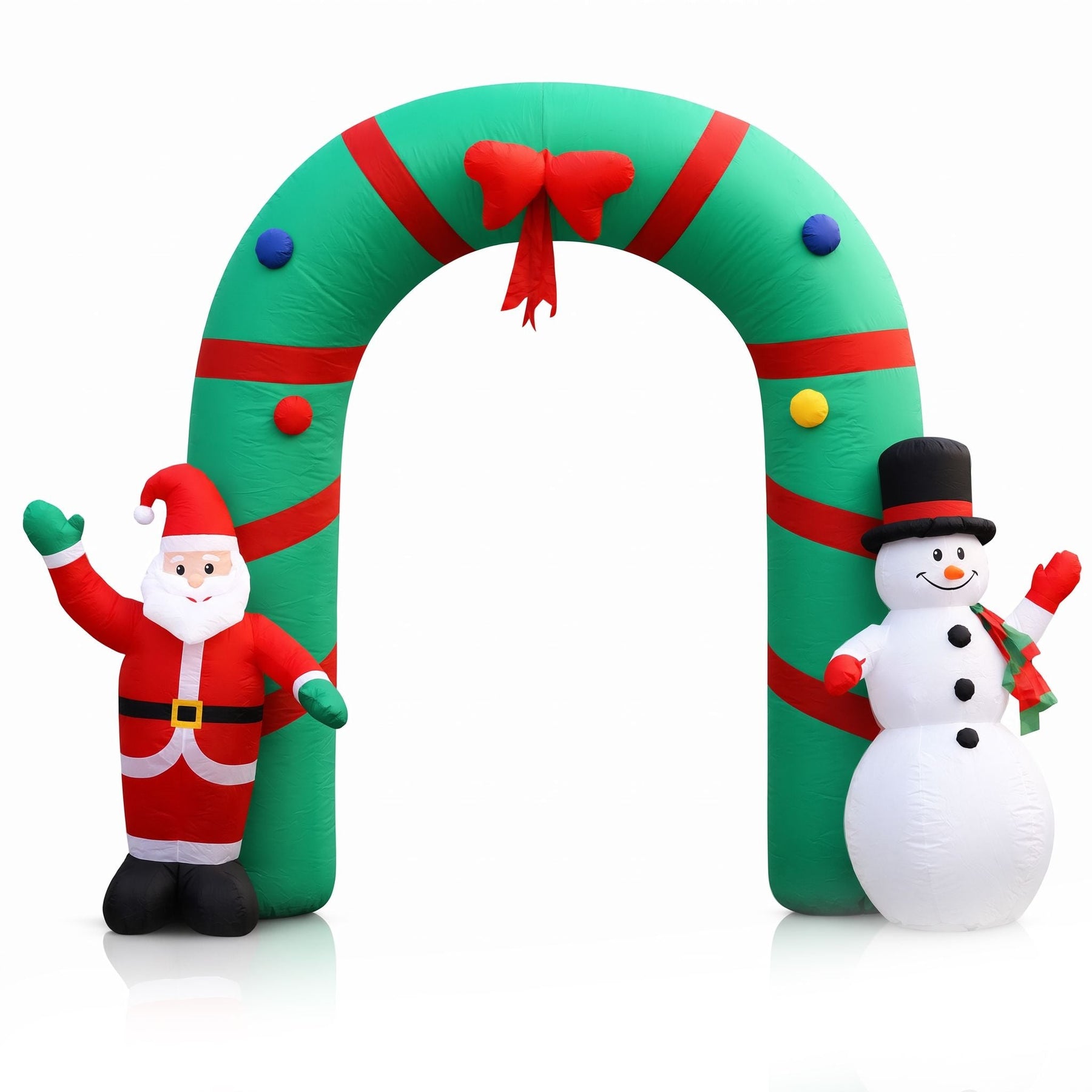 Jingle Jollys Christmas Inflatable Archwary 2.8M Illuminated Decorations - SportZone.co.nz