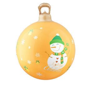 Jingle Jollys Christmas Inflatable Ball 60cm Led Illuminated Snowman Xmas Decor - SportZone.co.nz