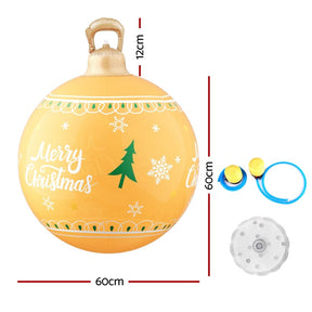 Jingle Jollys Christmas Inflatable Ball 60cm Led Illuminated Xmas Decoration - SportZone.co.nz