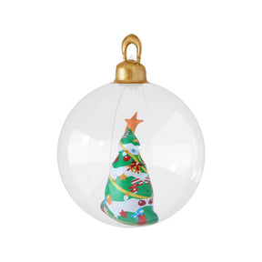 Jingle Jollys Christmas Inflatable Ball 60cm Tree Decoration Giant Bauble Clear - SportZone.co.nz