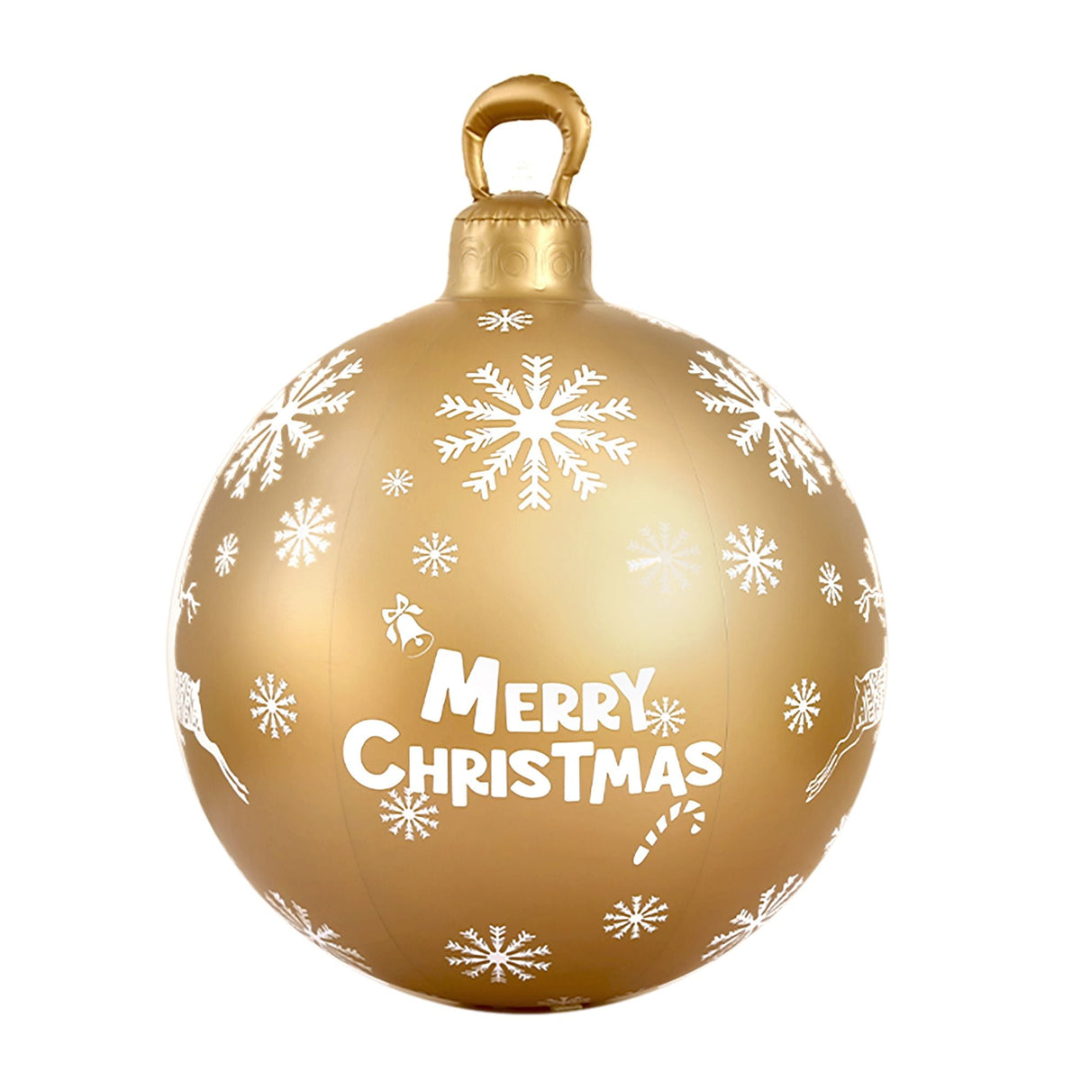 Jingle Jollys Christmas Inflatable Ball Bauble 60cm Outdoor Decoration Gold - SportZone.co.nz