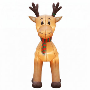 Jingle Jollys Christmas Inflatable Reindeer 5M Illuminated Decorations - SportZone.co.nz