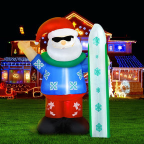 Jingle Jollys Christmas Inflatable Santa 1.6M Illuminated Decorations - SportZone.co.nz