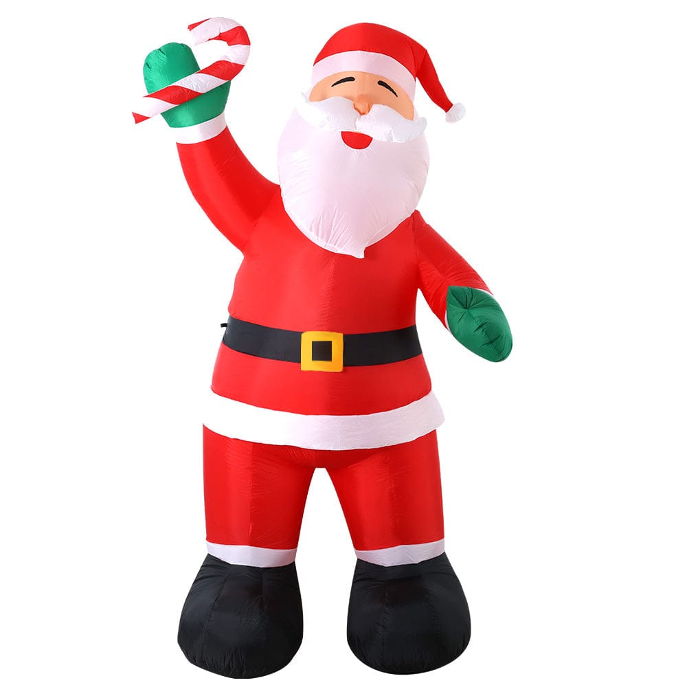 Jingle Jollys Christmas Inflatable Santa 3M Illuminated Decorations - SportZone.co.nz