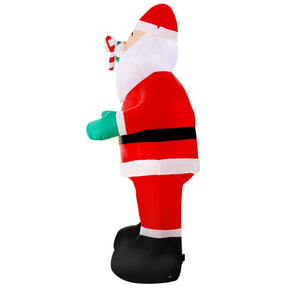 Jingle Jollys Christmas Inflatable Santa 3M Illuminated Decorations - SportZone.co.nz