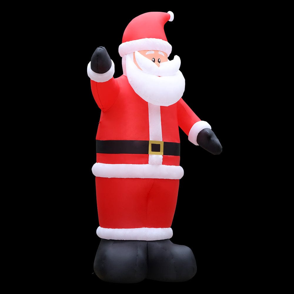 Jingle Jollys Christmas Inflatable Santa 5M Illuminated Decorations - SportZone.co.nz