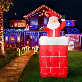 Jingle Jollys Christmas Inflatable Santa Pop Up 1.8M Illuminated Decorations - SportZone.co.nz