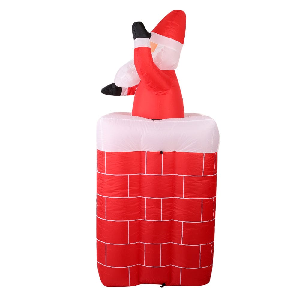 Jingle Jollys Christmas Inflatable Santa Pop Up 1.8M Illuminated Decorations - SportZone.co.nz