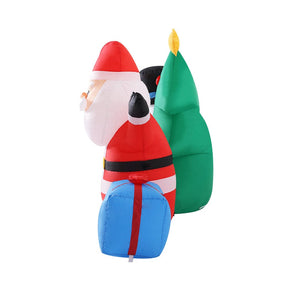 Jingle Jollys Christmas Inflatable Tree Snowman 2.7M Illuminated Decorations - SportZone.co.nz