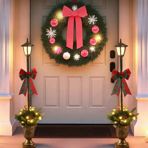 Jingle Jollys Christmas Lights 125cm Lamp Post 50 LED Fairy Light Decorations - SportZone.co.nz