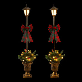 Jingle Jollys Christmas Lights 125cm Lamp Post 50 LED Fairy Light Decorations - SportZone.co.nz