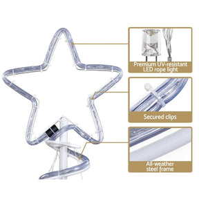Jingle Jollys Christmas Lights 188cm Tree 288 LED Decorations - SportZone.co.nz