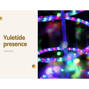 Jingle Jollys Christmas Lights 188cm Tree 288 LED Decorations - SportZone.co.nz