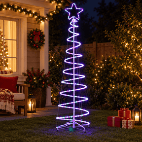 Jingle Jollys Christmas Lights 188cm Tree 288 LED Decorations - SportZone.co.nz