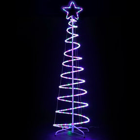 Jingle Jollys Christmas Lights 188cm Tree 288 LED Decorations - SportZone.co.nz