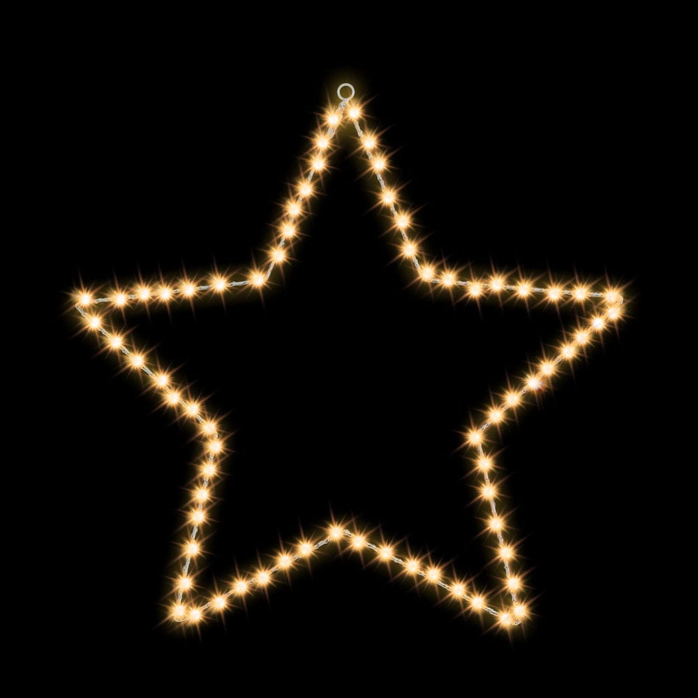 Jingle Jollys Christmas Lights 50cm Star 70 LED Xmas Decorations - SportZone.co.nz