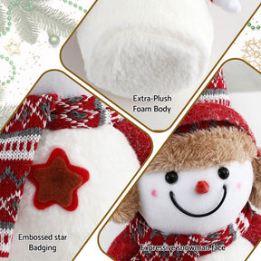 Jingle Jollys Christmas Snowman Handicraft Ornaments Party Decorations 35cm - SportZone.co.nz