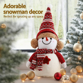 Jingle Jollys Christmas Snowman Handicraft Ornaments Party Decorations 35cm - SportZone.co.nz