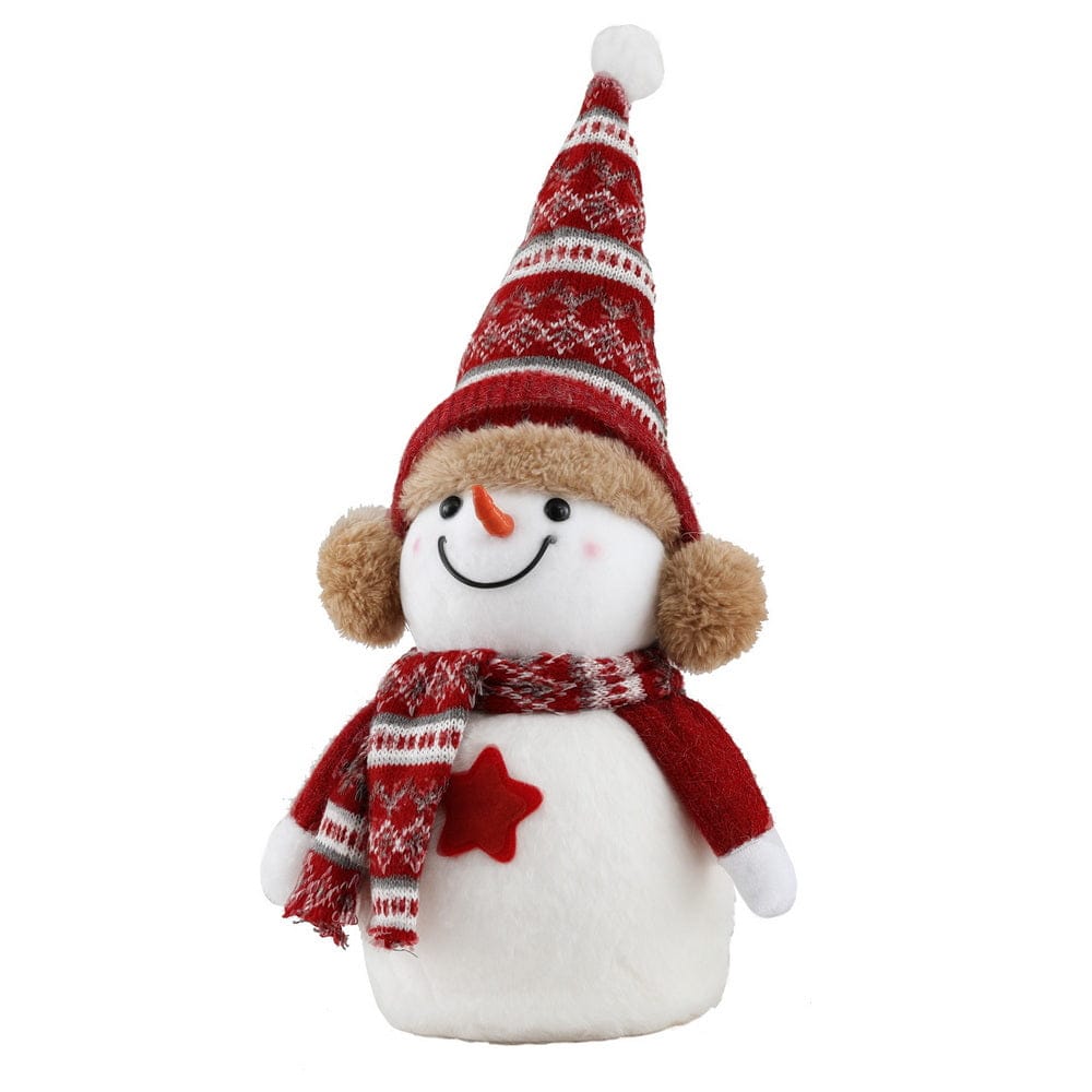 Jingle Jollys Christmas Snowman Handicraft Ornaments Party Decorations 35cm - SportZone.co.nz