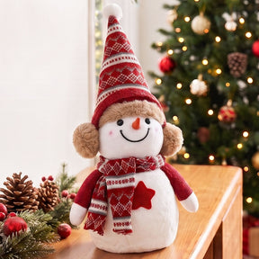Jingle Jollys Christmas Snowman Handicraft Ornaments Party Decorations 35cm - SportZone.co.nz