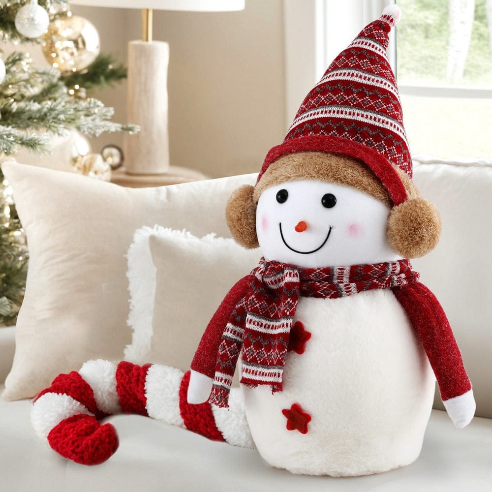 Jingle Jollys Christmas Snowman Handicraft Ornaments Party Decorations 45cm - SportZone.co.nz