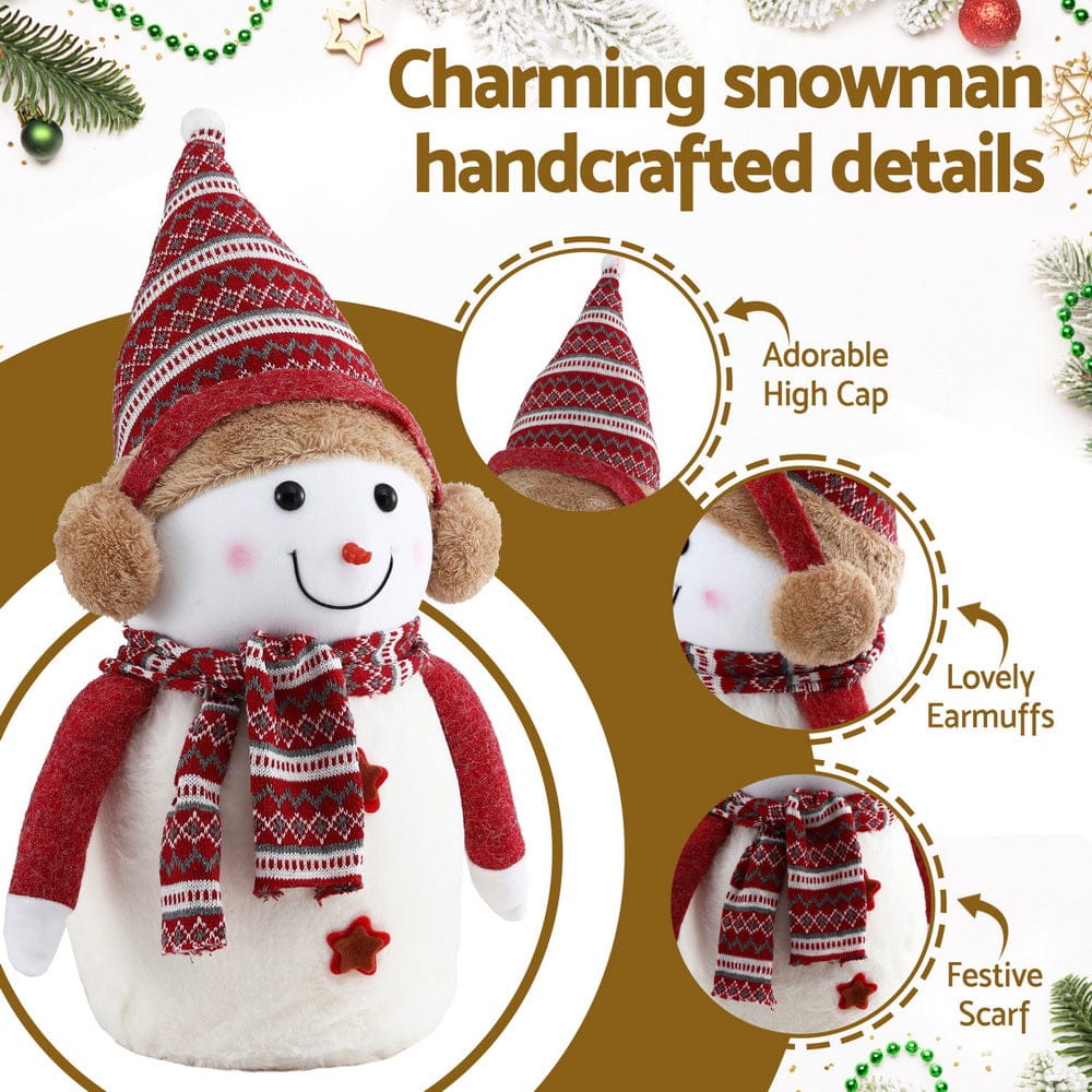Jingle Jollys Christmas Snowman Handicraft Ornaments Party Decorations 45cm - SportZone.co.nz