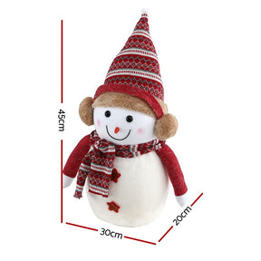 Jingle Jollys Christmas Snowman Handicraft Ornaments Party Decorations 45cm - SportZone.co.nz