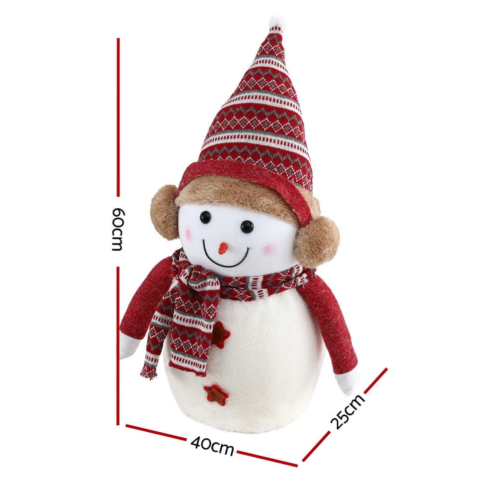 Jingle Jollys Christmas Snowman Handicraft Ornaments Party Decorations 60cm - SportZone.co.nz