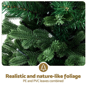 Jingle Jollys Christmas Tree 1.2M LED Potted Xmas Tree Party Decor 8 Light Modes - SportZone.co.nz