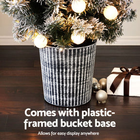 Jingle Jollys Christmas Tree 1.2M Potted Snowy Xmas Tree - SportZone.co.nz