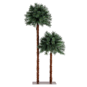 Jingle Jollys Christmas Tree 1.5+1m LED Xmas Palm Tree Party Decorations 2 in 1 - SportZone.co.nz