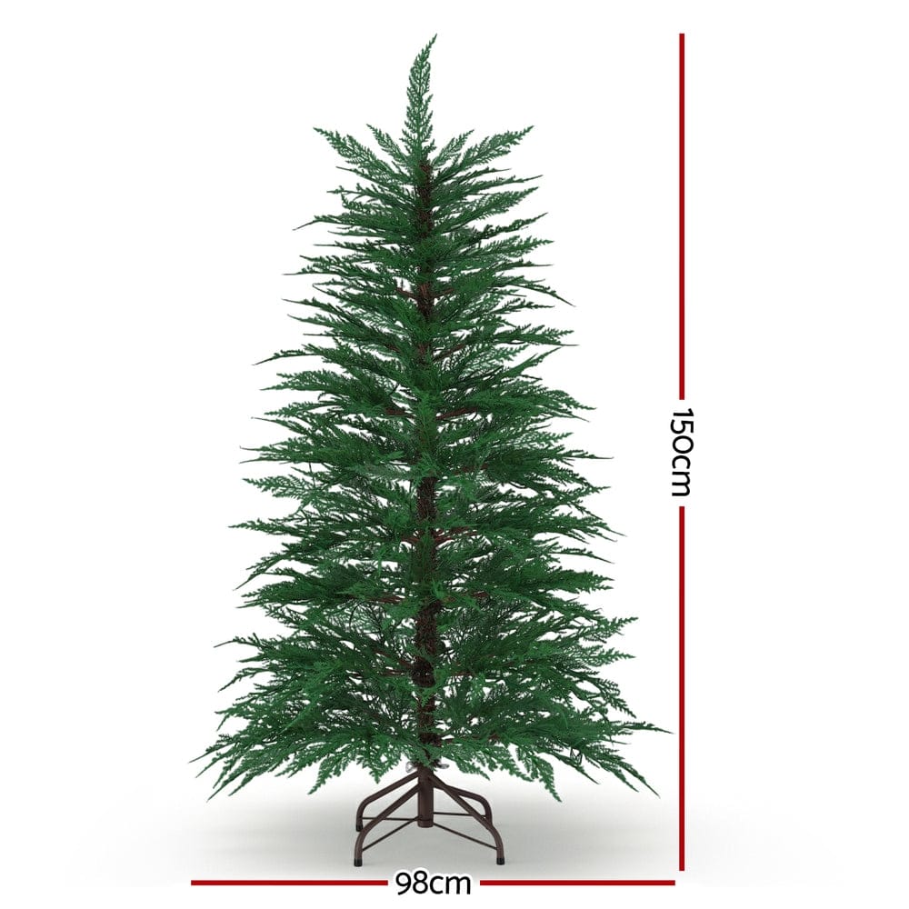 Jingle Jollys Christmas Tree 1.5M LED Xmas Tree Sparse 263 Tips Party Decoration - SportZone.co.nz