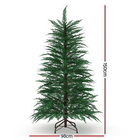 Jingle Jollys Christmas Tree 1.5M LED Xmas Tree Sparse 263 Tips Party Decoration - SportZone.co.nz