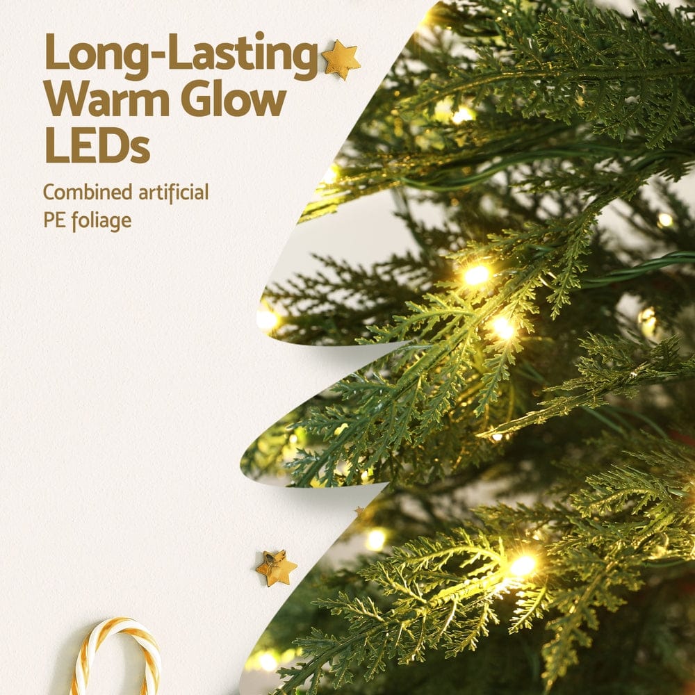 Jingle Jollys Christmas Tree 1.5M LED Xmas Tree Sparse 263 Tips Party Decoration - SportZone.co.nz