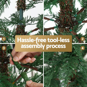 Jingle Jollys Christmas Tree 1.5M LED Xmas Tree Sparse 263 Tips Party Decoration - SportZone.co.nz