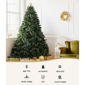 Jingle Jollys Christmas Tree 1.8m Green Xmas Tree Decorations 650 Tips - SportZone.co.nz